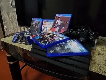 суу матор: Игровая консоль Sony PlayStation 4 (черная, серия Pro) с комплектом — 4