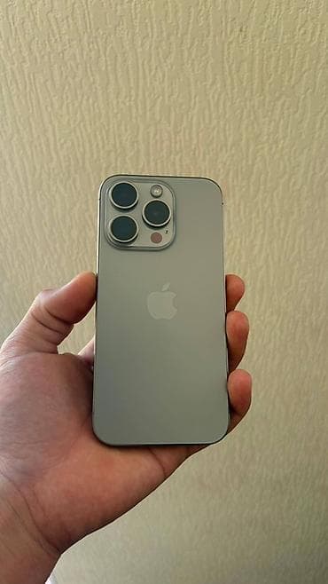 huawei y6: IPhone 15 Pro, Б/у, 256 ГБ, Natural Titanium, Защитное стекло, Коробка, 79 % — 1