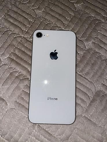 IPhone 8, Б/у, 64 ГБ, Белый, Чехол, 69 %