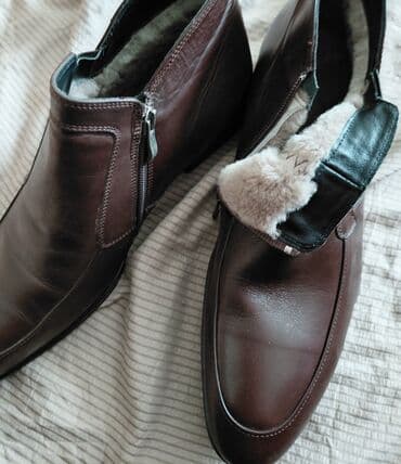 сапоги зимние женские натуральная кожа натуральный мех распродажа: Полуботинки зимние мужские классика. 43 размер. 44 размер. внутри мех — 4