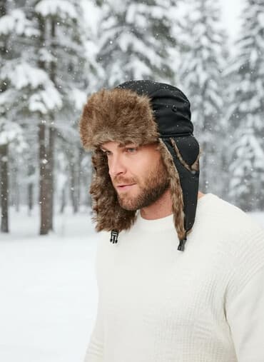 Мужской головной убор, Новый, цвет - Черный, Платная доставка, Самовывоз