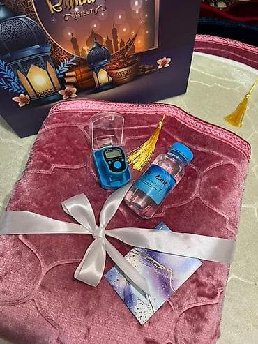 мусульманский одежды: Подарочные наборы к Рамадану Состав набора: - Мягкий велюровый — 2