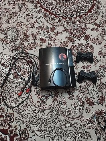 playstation 4 в бишкеке цена: Sony PlayStation 3 (Fat, черный глянец) консоль идет прошитая, памят — 1