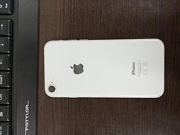айвон 5: IPhone 8, Б/у, 64 ГБ, Белый, Чехол, Кабель, 100 % — 1