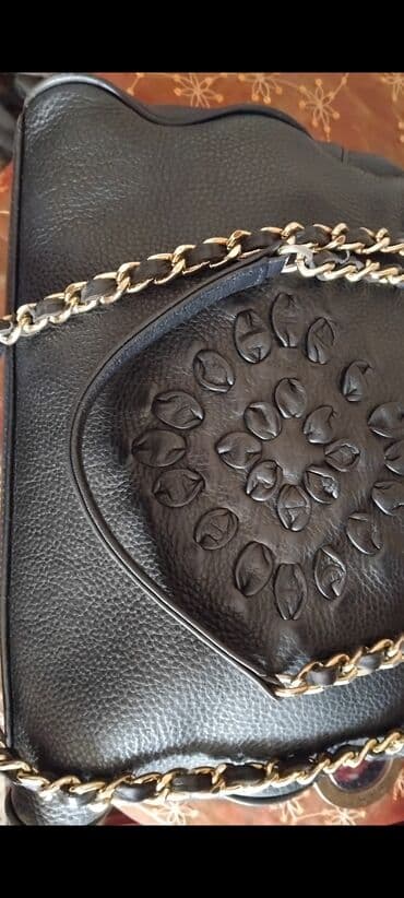 барсетка оригинал: 1-Сумка торба из натуральной кожи среднего размера б.у — 4