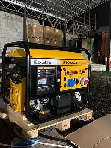 мото касилька: Бензиновый генератор Excalibur SI8000CX3 Мощный трехфазный/однофазный — 1
