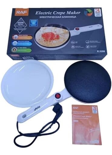 Характеристики Бренд:	 RAF Тип прибора:. 	Блинница Потребляемая