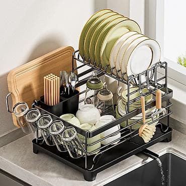 сушилка для посуды подвесная: Двухъярусная сушилка для посуды с дренажом - Конструкция на 2 уровня — 1