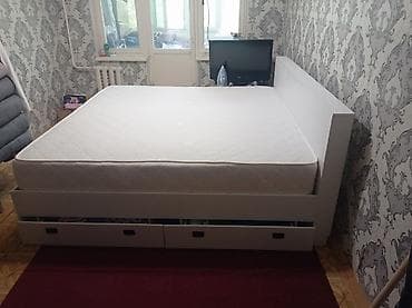 хранилище: Двуспальная кровать, Б/у, С матрасом, длина - 215 см — 5