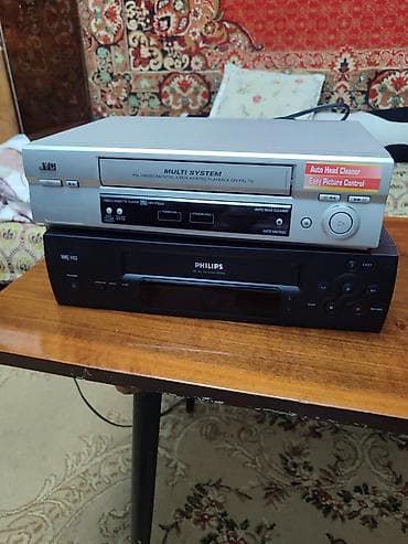 vhs: Видеомагнитофоны VHS JVC HR-P55A и PHILIPS VR6 (комплект) - JVC — 1