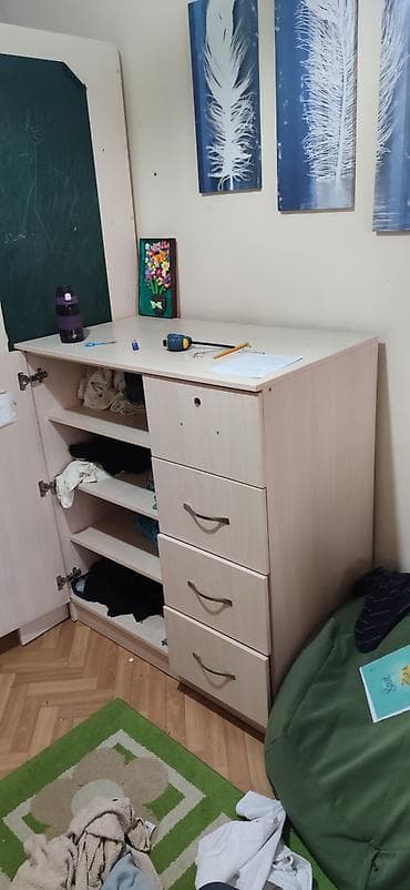 Стулья, табуретки: Шифоньер, шкаф для одежды, Прямой, ЛДСП — 1