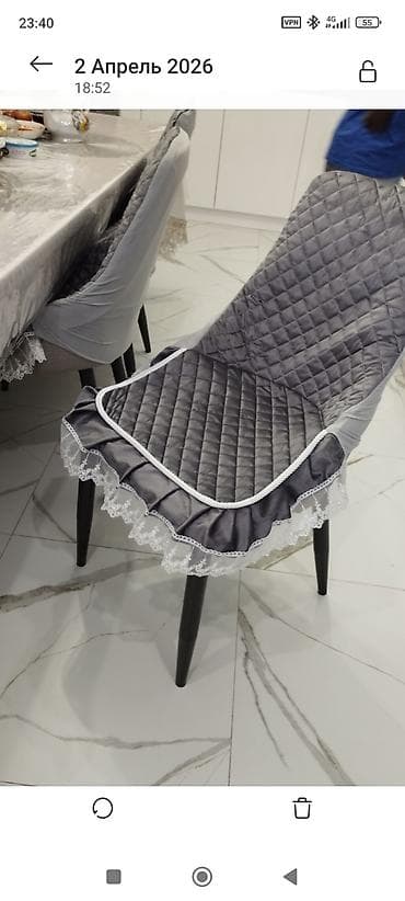 чехол кресло: Набор декоративных накидок/чехлов на стулья брали за 4 отдадим за 3; — 2