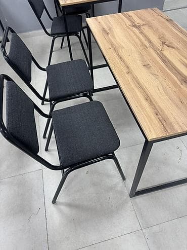 Бычуучу столдор: Кеңсе үчүн үстөл, Колдонулган, Жөндөлбөй турган, түсү - Күрөң, Тик бурчтуу, ЛДСП, Өзү алып кетүү — 2