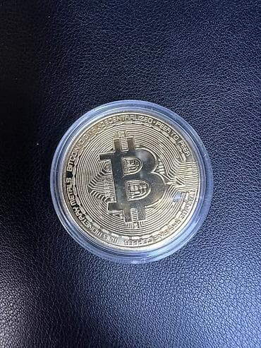 Памятная сувенирная монета Bitcoin (реплика) - Диаметр: около 40 мм