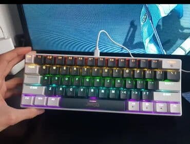 купить механическую клавиатуру: Клавиатура, Механическая, Проводное подключение, Размер: 60% — 3