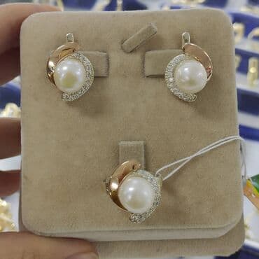 свадебные наборы ручной: Набор украшений, Проба 925, Женские, Новый — 1