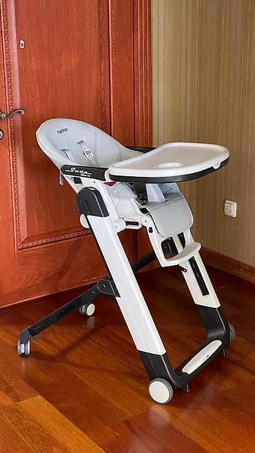 Стульчик для кормления, Peg perego, Пластик, Трансформер, цвет - Серый