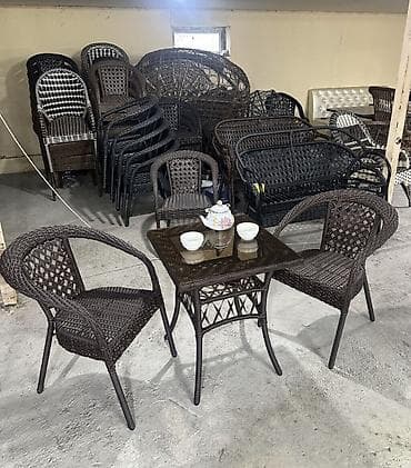 table study: Комплект садовой мебели, Кресла, Ротанг — 3