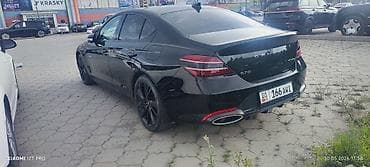 genesis gv70: Genesis G70 — спортивный седан в черном цвете с выразительной решеткой — 3