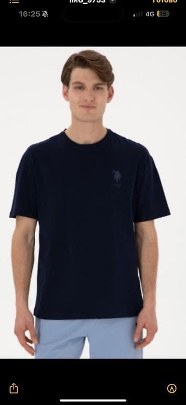 Футболки: Мужская футболка U.S. Polo Assn оригинал с турции - Цвет — 1