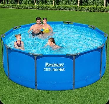 Бассейны: Каркасный бассейн Bestway Steel Pro MAX Купить в Бишкеке 305×100 см — 7