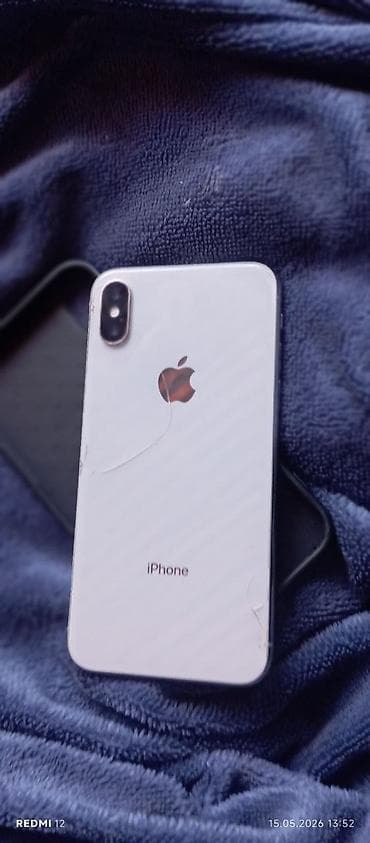 купить редми нот 13 про в бишкеке: IPhone X, 64 ГБ, Серебристый, Чехол — 2
