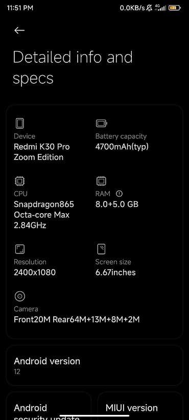 redmi note 13s: Redmi, Redmi K30 Pro, Б/у, 128 ГБ, цвет - Белый, 2 SIM, eSIM — 5