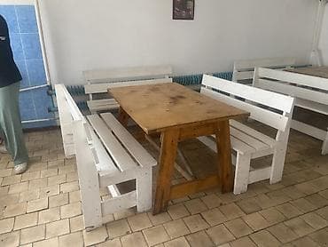 скупка палет: Стол и стул для кафе, Б/у — 2
