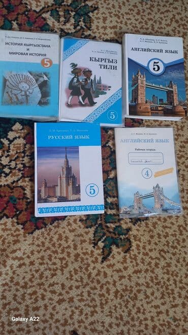 Сборник учебников по различным предметам, подходящий для школьников