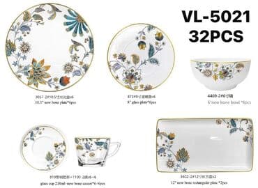 набор кондитера: Наборы столовой посуды VL-5012 / VL-5013 / VL-5016 / VL-5017 — 32 — 8