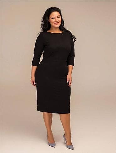 тёплый нарядный: Повседневное платье, Футляр — 1