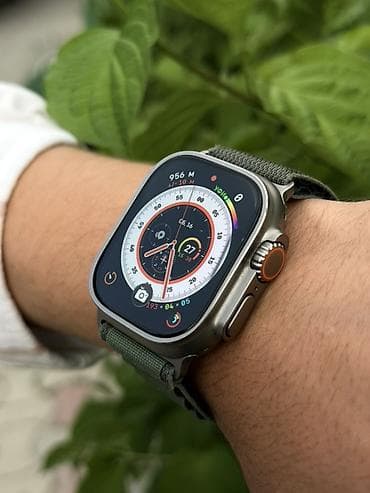 apple watch часы цена: Apple Watch Ultra, 49 мм, титановый корпус, защитное сапфировое — 4