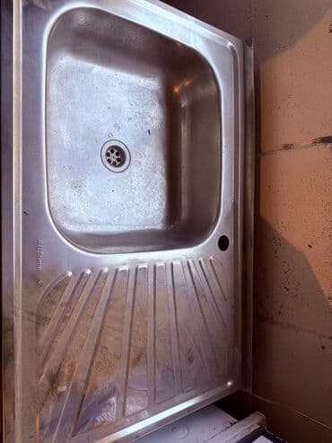 купить тумбу для кухни: Тумба для кухни, Б/у, С мойкой, Напольная, ДСП, Самовывоз, Платная доставка, цвет - Бежевый — 2