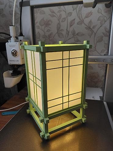mini projector: Светильник-ночник, созданный с помощью 3д принтера в японском стиле с — 2