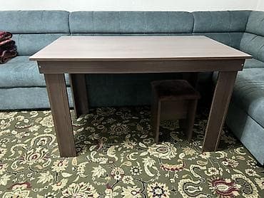foldable table: Обеденный/рабочий стол из ЛДСП - Форма: прямоугольный - Цвет/декор — 1