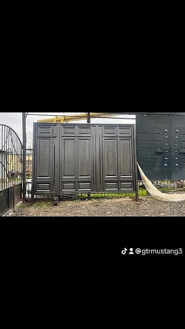 Распашные ворота: Кованые металлические ворота для частного дома/участка. - Материал — 4