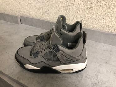 ретро 4: Мужские кроссовки, 40, Air Jordan, Б/у, цвет - Серый, Платная доставка, Самовывоз — 2