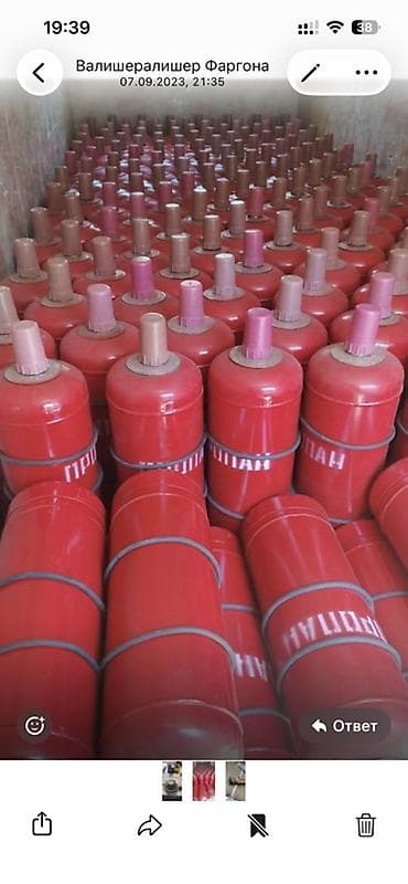 Дом и сад: Баллоны для сжиженного газа (пропан) Описание: - Красные стальные — 2