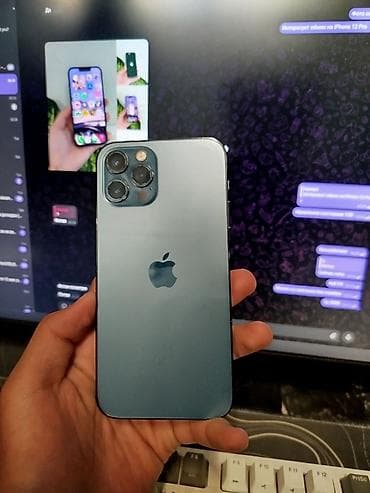 12 iphone pro: IPhone 12 Pro, Б/у, 128 ГБ, Pacific Blue, 94 % — 1