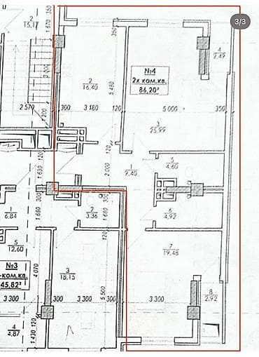 рынок баят квартира: Строится, 2 комнаты, 86 м² — 1