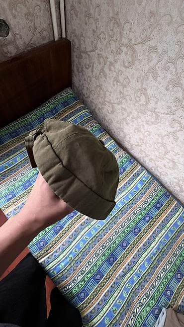 берет: Кепка беретовка (newsboy cap) оливкового цвета - Материал: плотный — 3