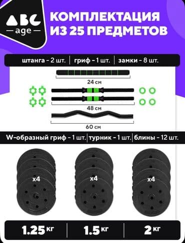 обрезиненные блины для гантелей: Гантели разборный 2х10кг. Производство Россия В комплекте прямой — 2