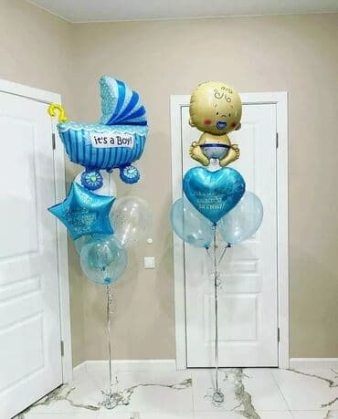 купить гелевый балон для шаров: Геливые шары Шарики на заказ Выписка из роддома День рождения Юбилей — 30