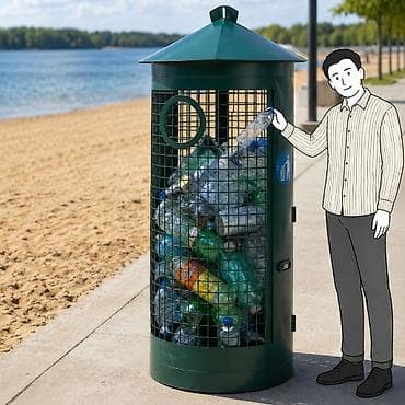 Дом и сад: Для раздельного сбора мусора, Материал: Сталь, 583 л — 1