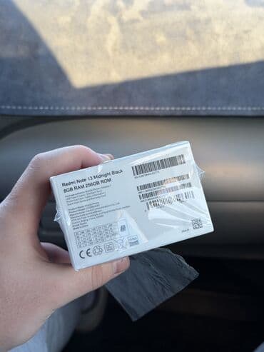 Акылдуу сааттар: Redmi, Redmi Note 13, Колдонулган, 256 ГБ, түсү - Кара, 2 SIM — 2