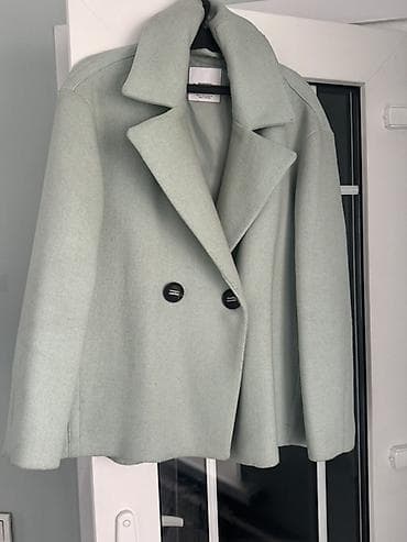 мужской рубашка: Пальто, Короткая модель, Двубортная модель, M — 1