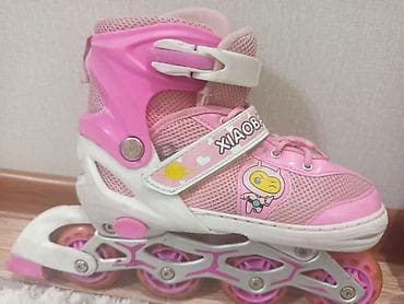 under armor: Детские раздвижные роликовые коньки XIAOBALONG, розовые. - Тип — 3