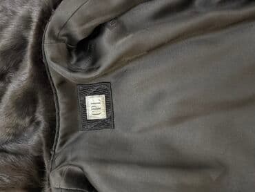 бриллианты с голубым: Шуба из норки, цвет — черный бриллиант - Классический расклёшенный — 5