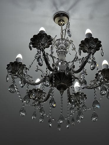 Люстры: Классическая подвесная люстра с хрусталем — 5