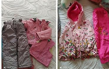Два костюма зимний тройка,осень костюм двойка .На девочку 3-4 лет